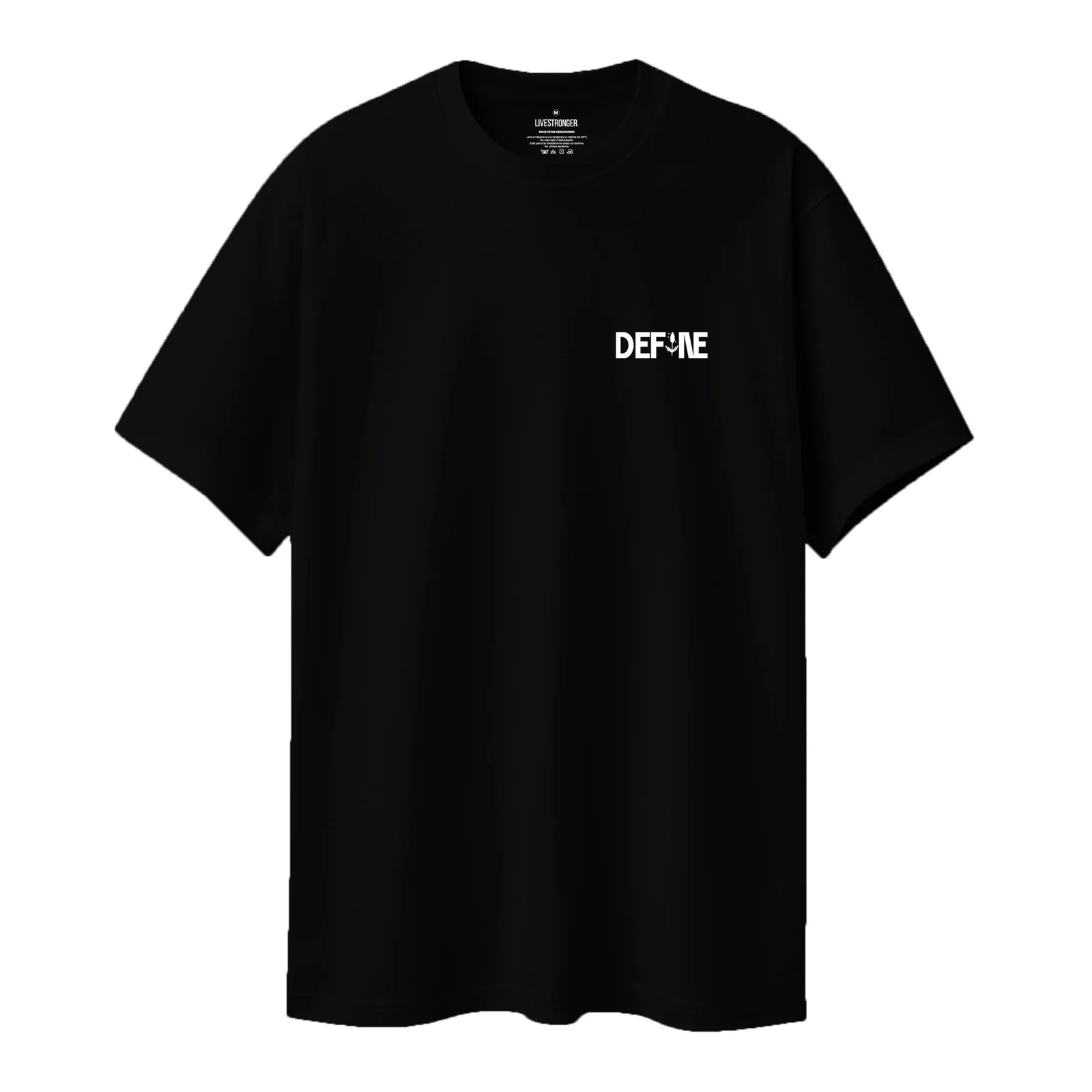 Camiseta Regular Fit P26 - Negro — en uso