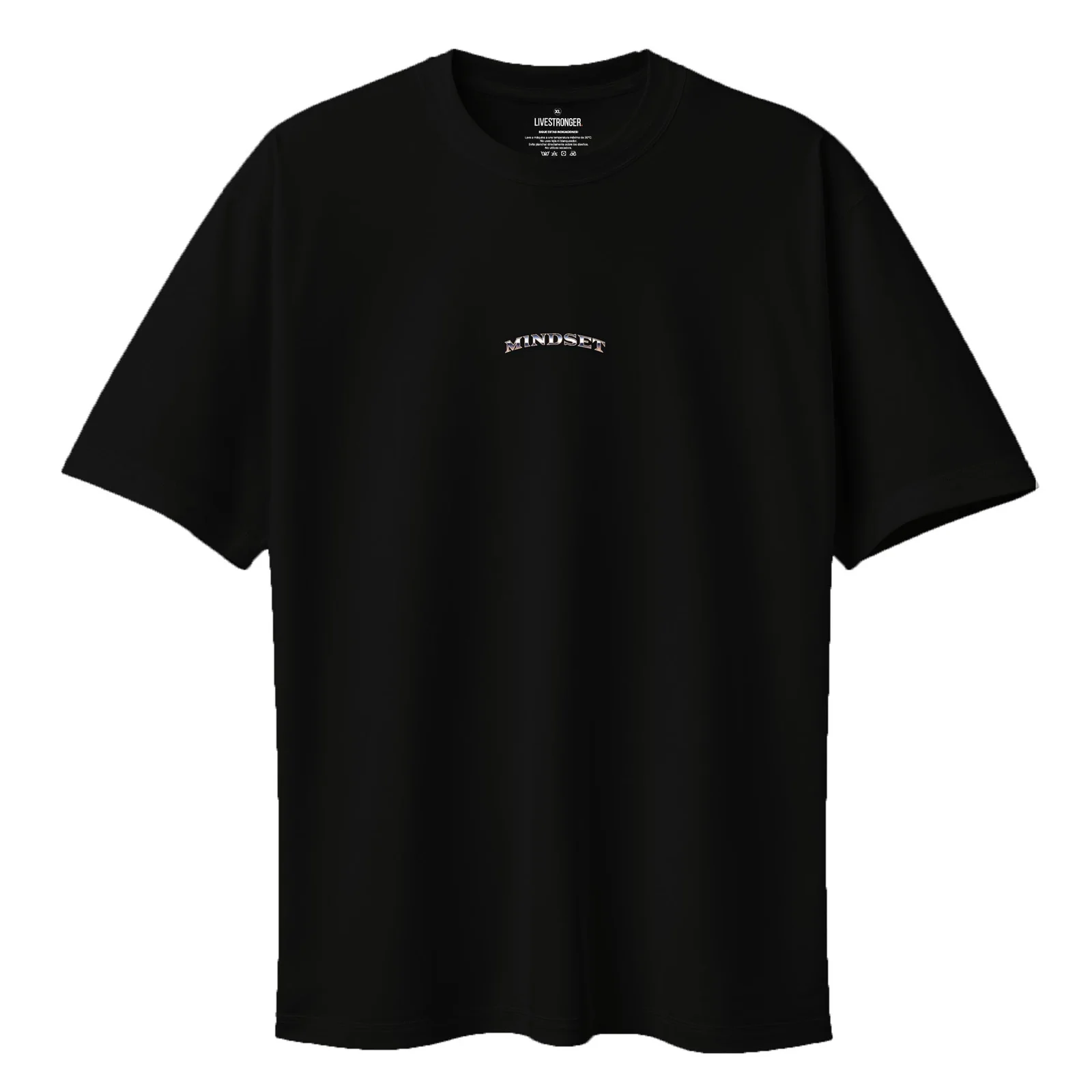 Camiseta Oversize P26 - Negro 7 — en uso