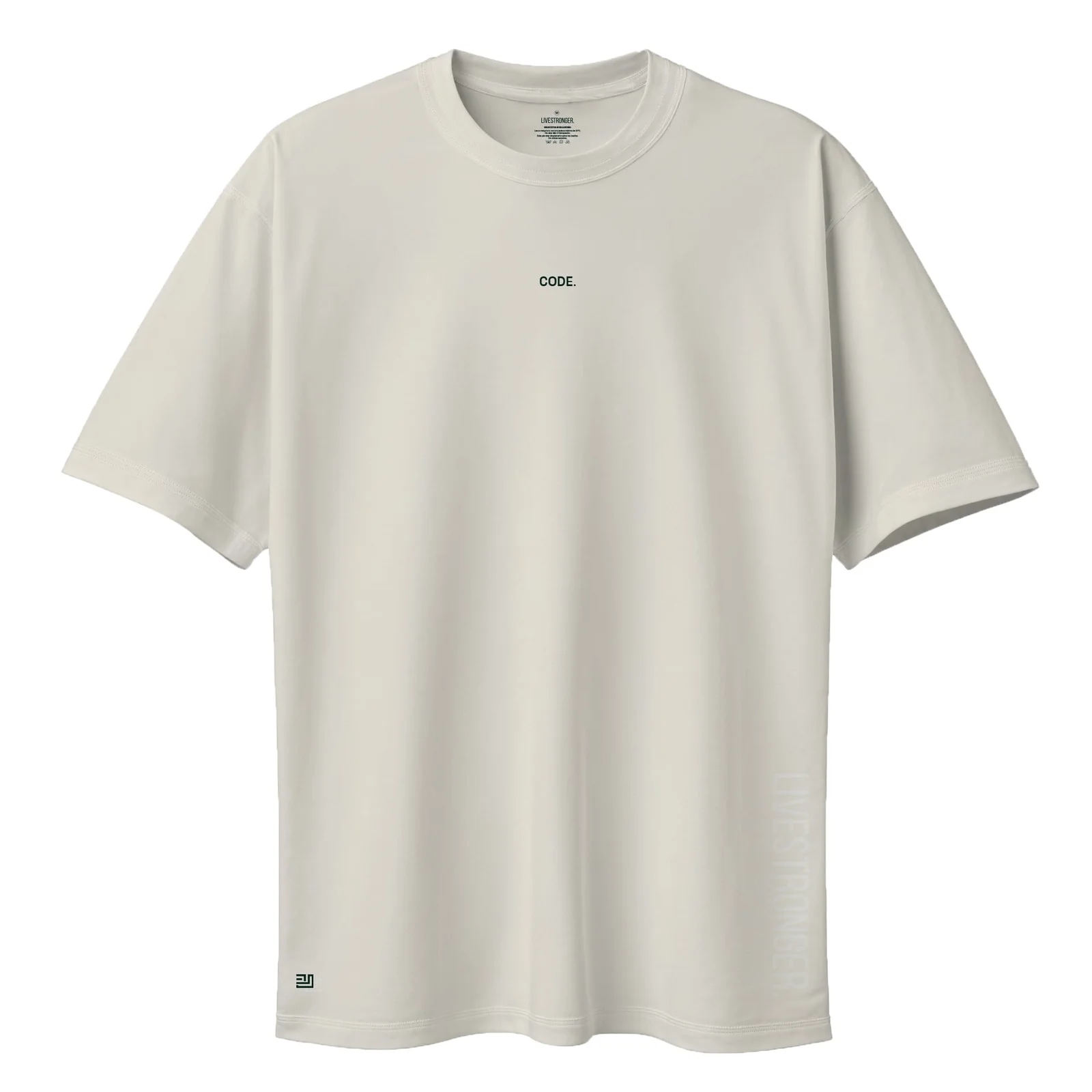 Camiseta Oversize P25 - Marfil