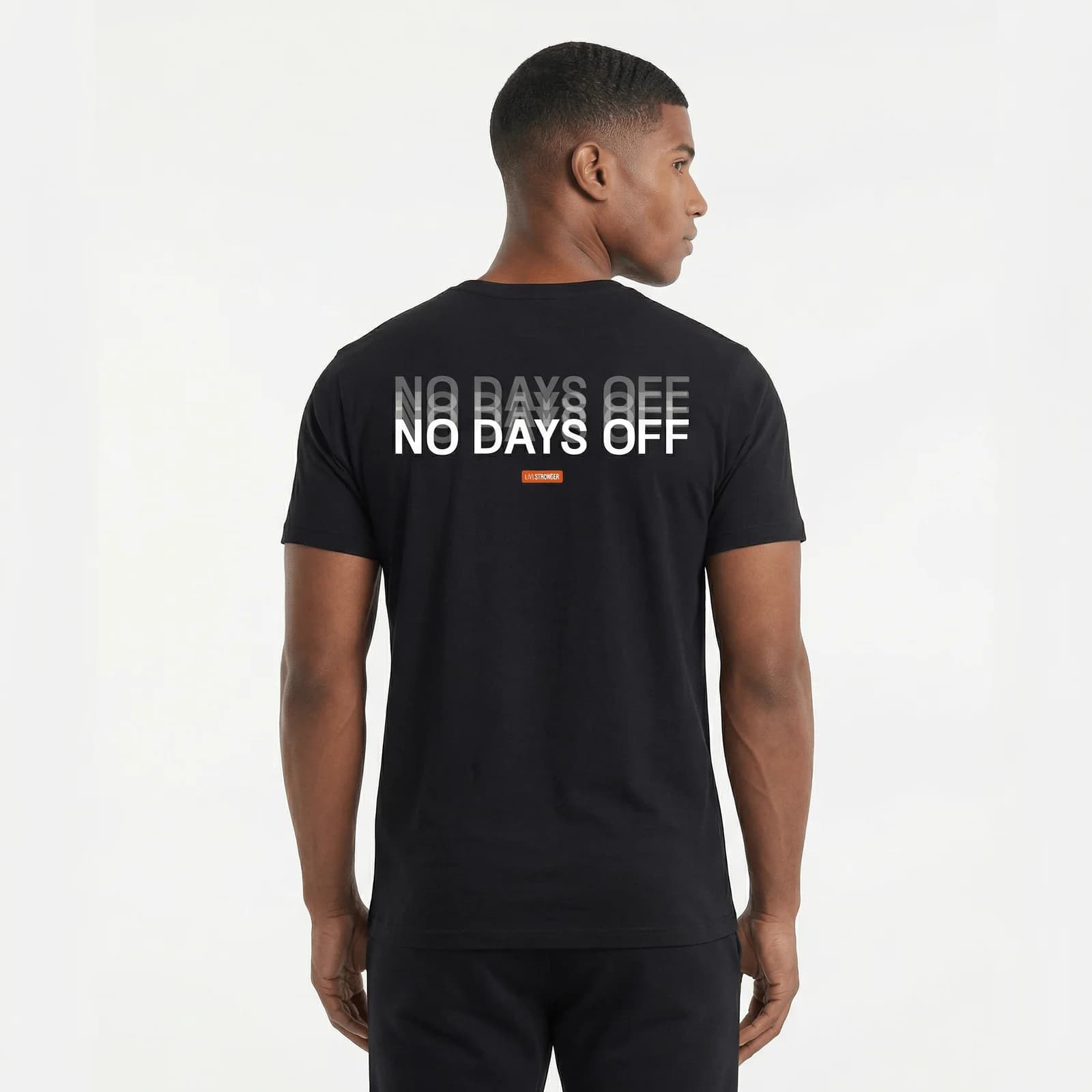 Camiseta P25 - Negro — en uso